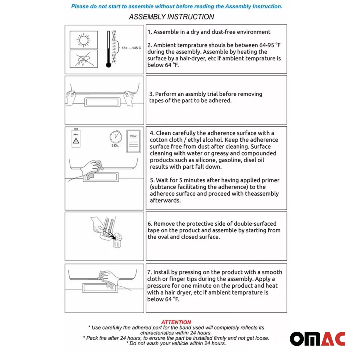 Mercedes Sprinter W907 Tailgate Handle Cover - Omac - S.Steel - Gloss Silver - 2019-2025